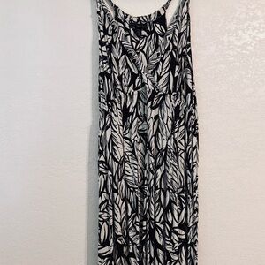 Lane Bryant Black and White Printed Maxi